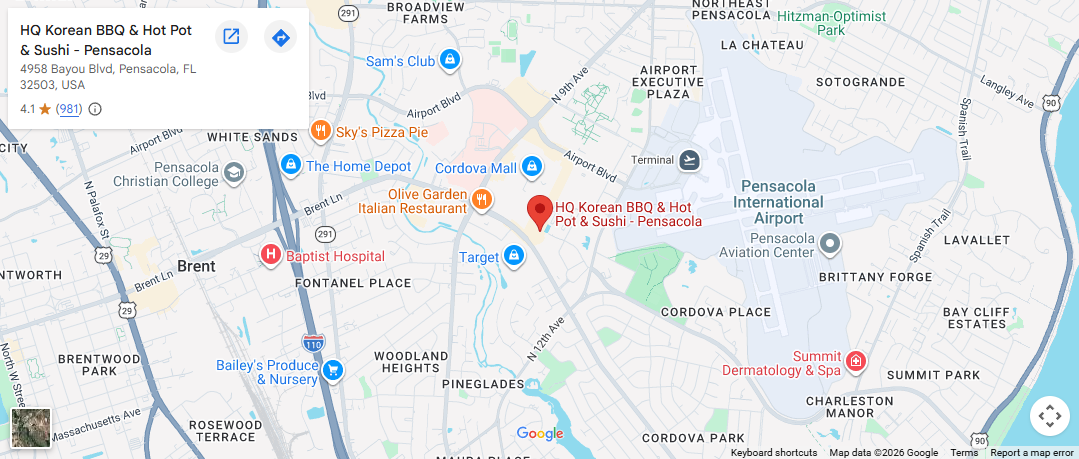 Location, 4958 Bayou Blvd, Pensacola, FL 32503, United States