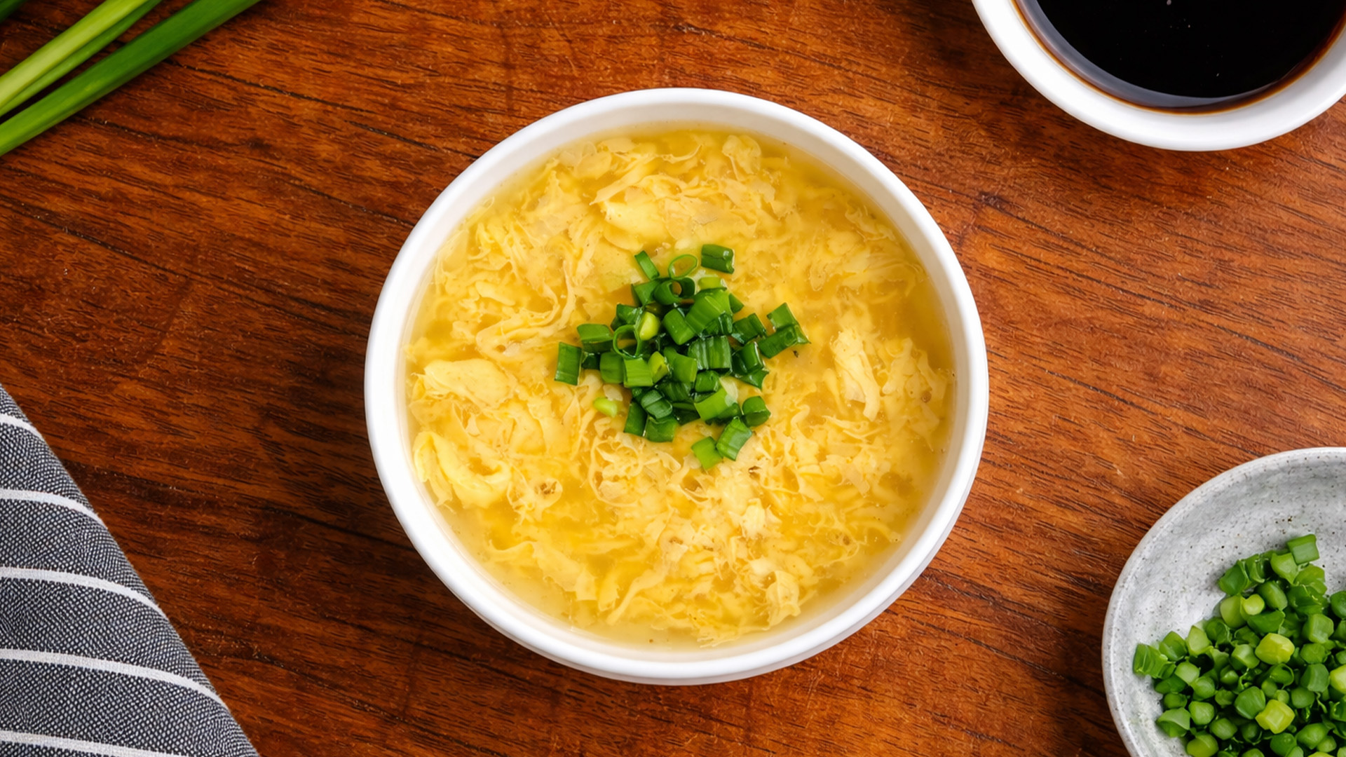 Egg Drop Soup at Hunan Bistro, Chinese Restaurant in Columbus