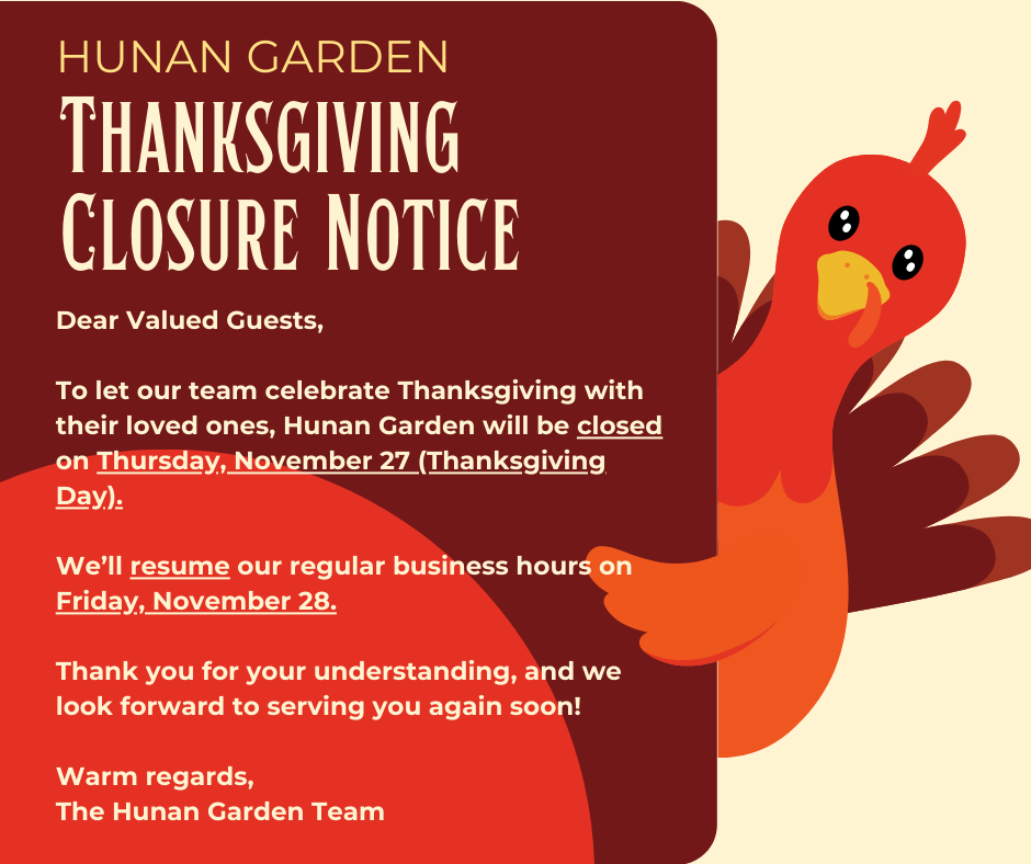 Notice of Special Operating Hours