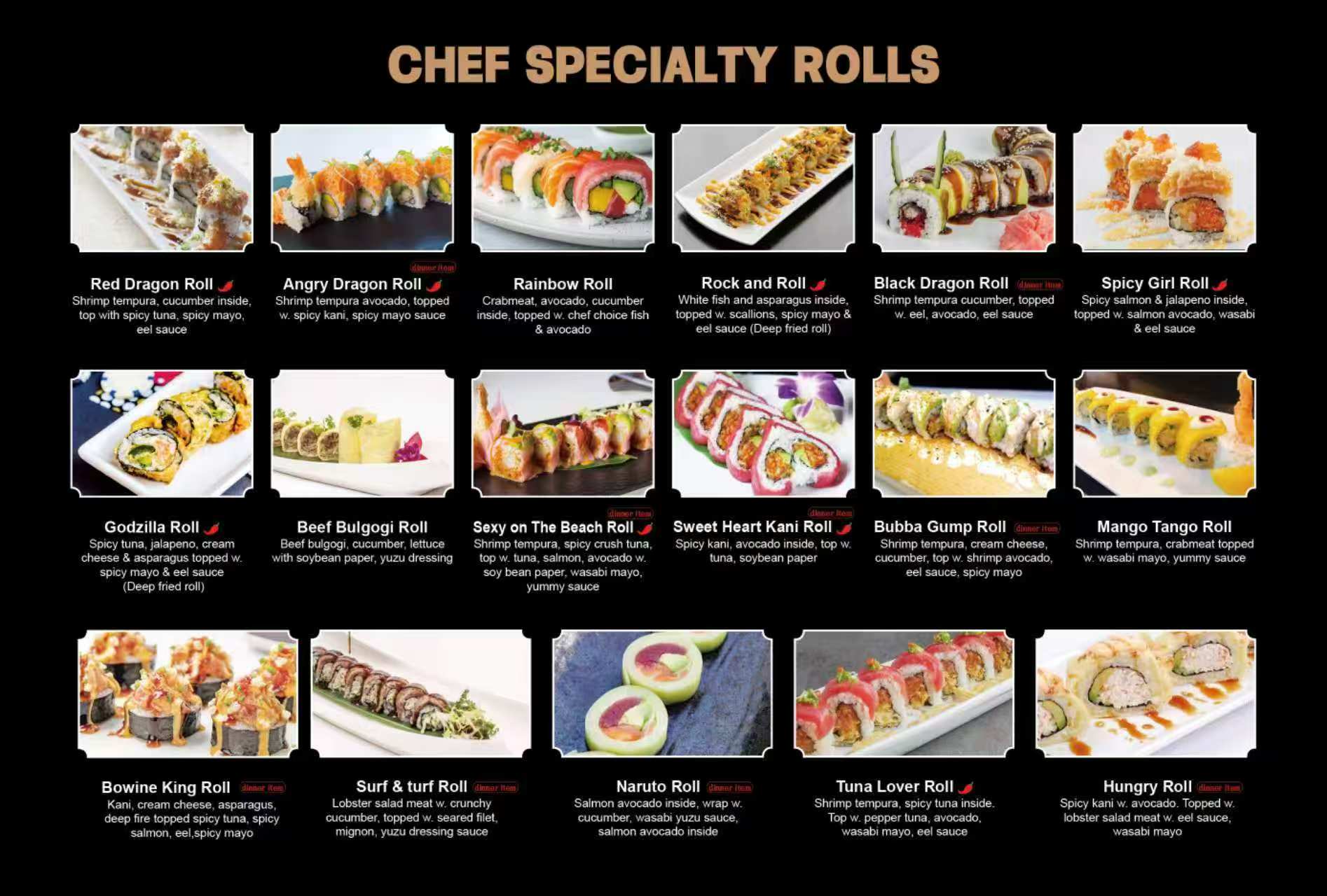 Restaurant menu 2