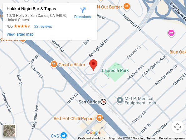 Location, 1070 Holly St, San Carlos, CA 94070, United States