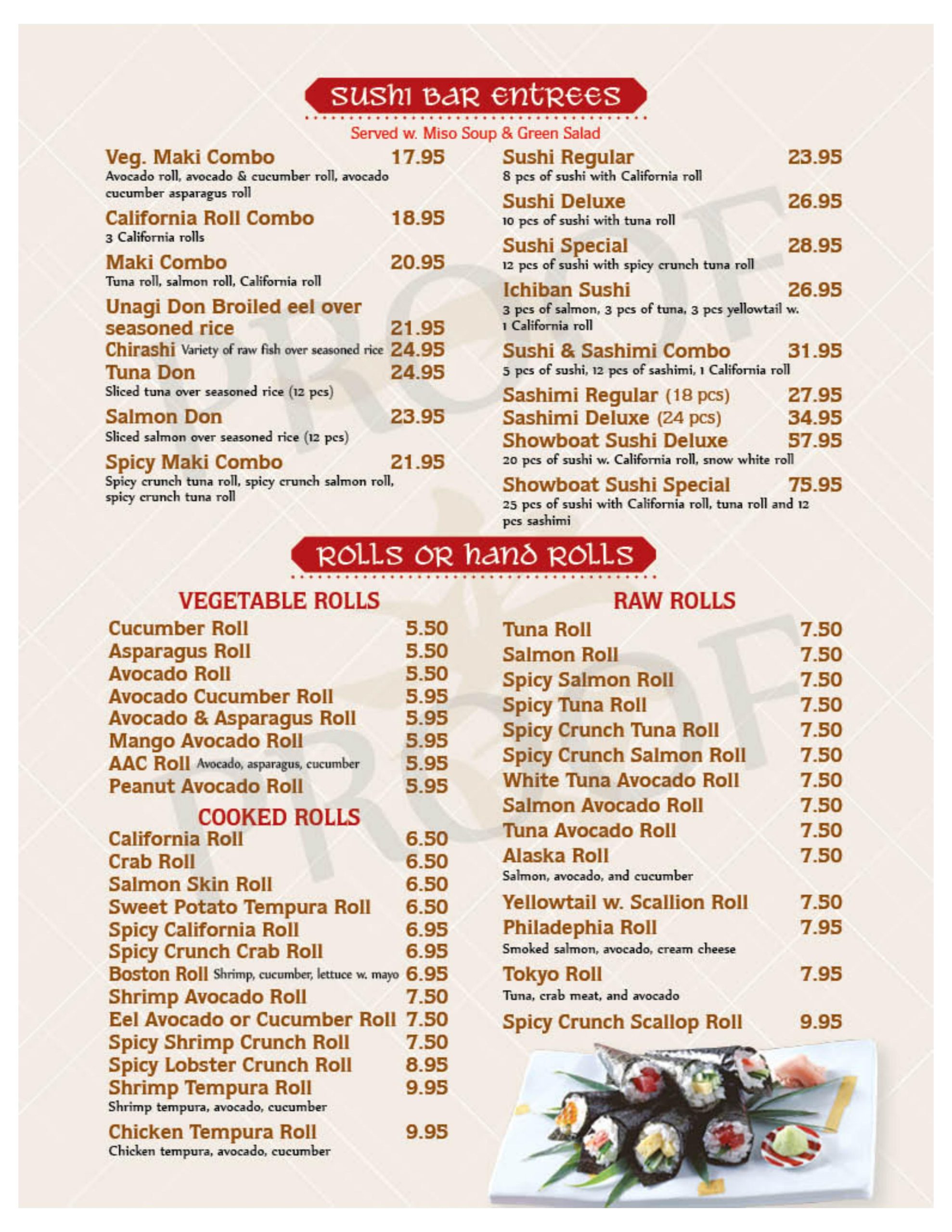 Restaurant menu 3, detailed description provided below