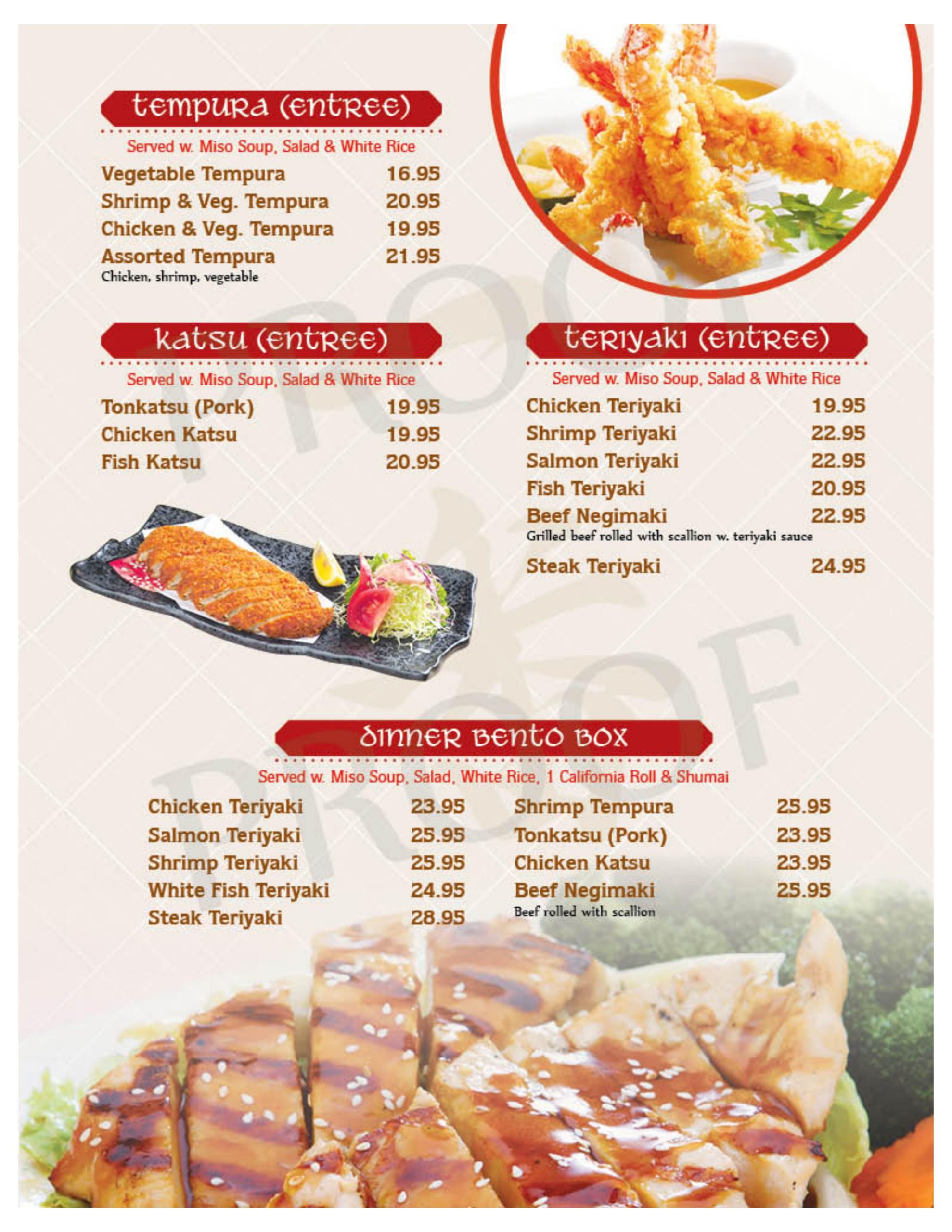 Restaurant menu 6, detailed description provided below