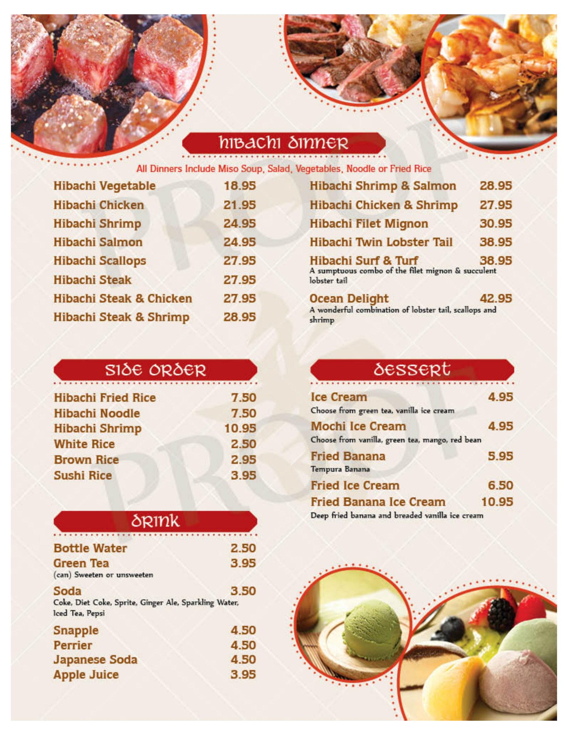 Restaurant menu 7, detailed description provided below