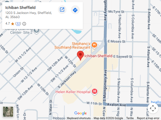 Location, 1203 S Jackson Hwy, Sheffield, AL 35660