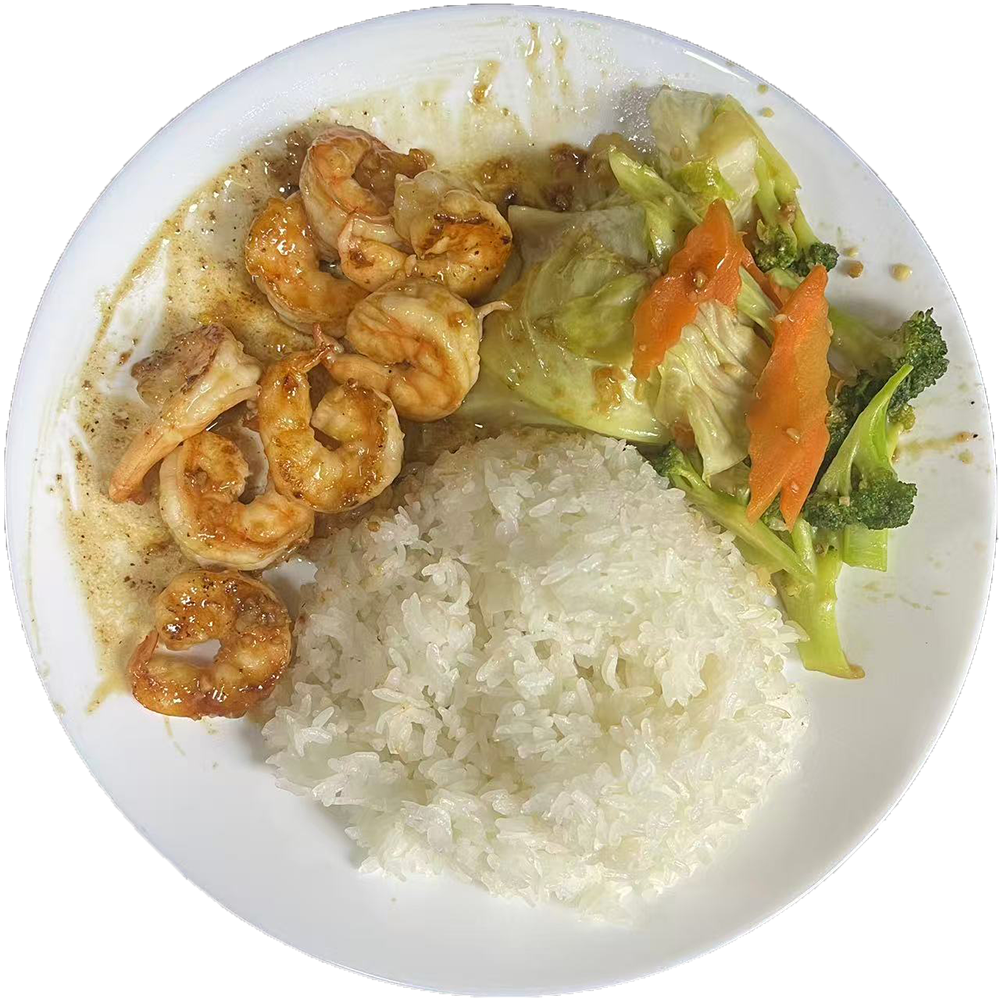 shrimp hibachi at Ichi Hibachi, a Japanese Restaurant in Bronx