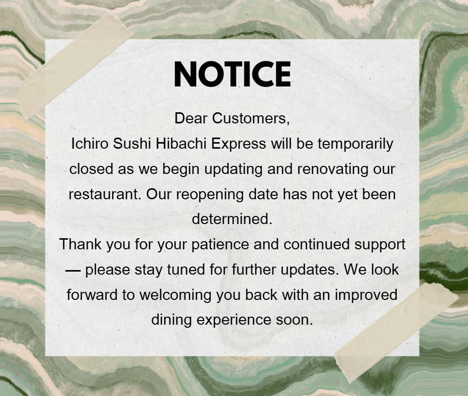 Restaurant Event Notice