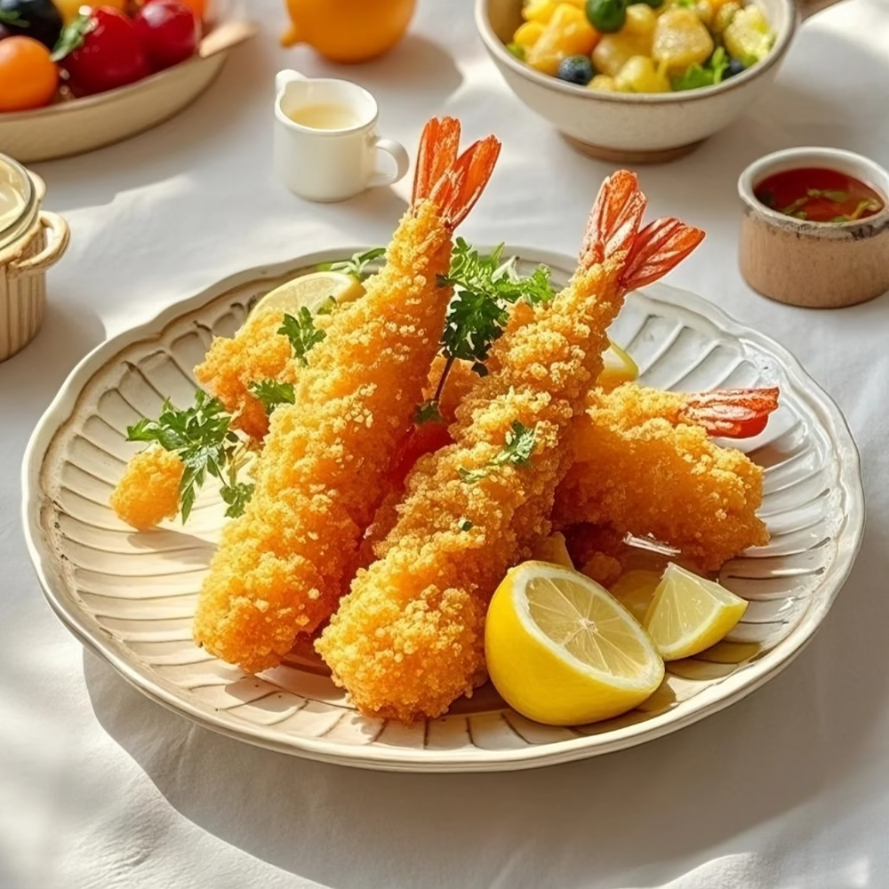 Tempura shrimp at Ikimono Ramen Japanese Restaurant in Portland