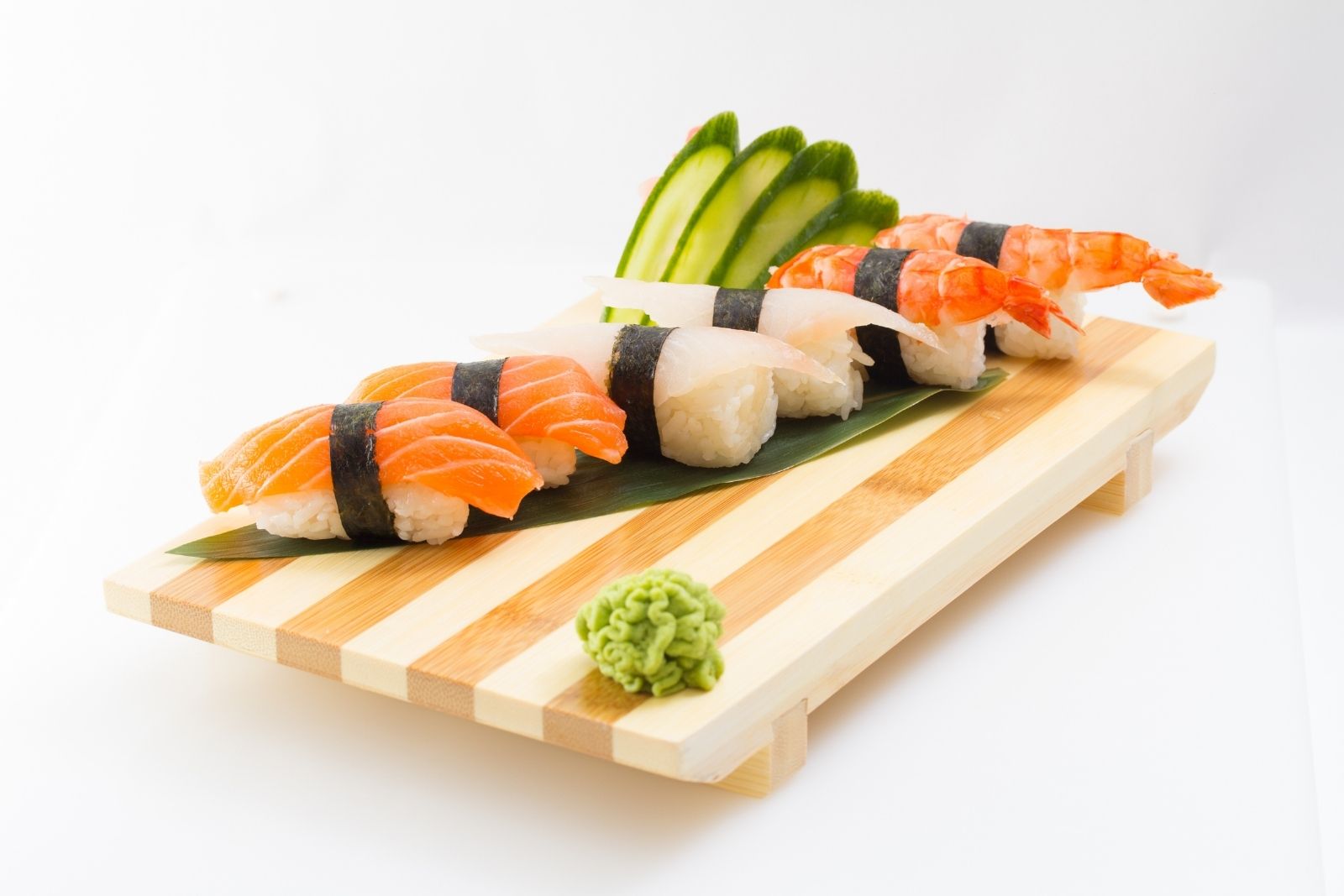 Assorted premium nigiri at Iki Sekai Omakase, a Japanese Restaurant in New York