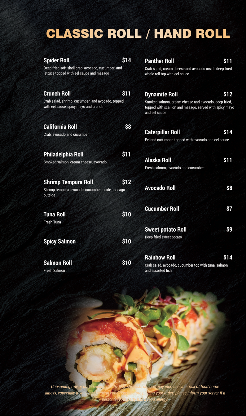 Restaurant menu 7