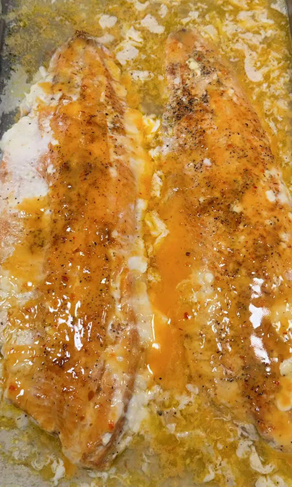 Baked salmon at Imperial China Buffet，a Chinese & Japanese Buffet Restaurant in Watertown