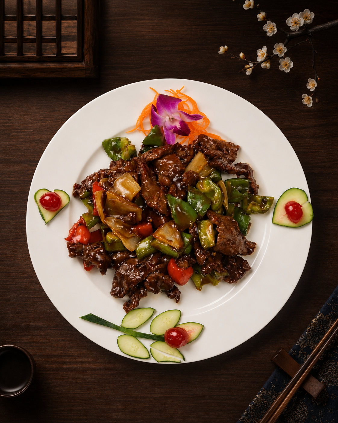 Pepper Steak with Onion at Imperial Dynasty, Asian Restaurant in Cranston