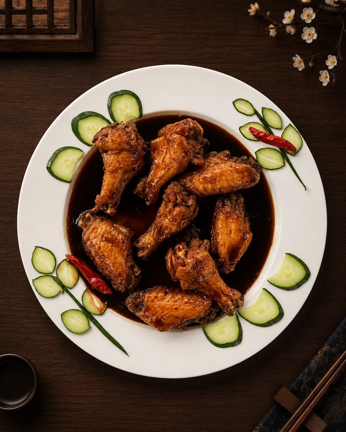 Soy Sauce Chicken Wings at Imperial Dynasty, Asian Restaurant in Cranston