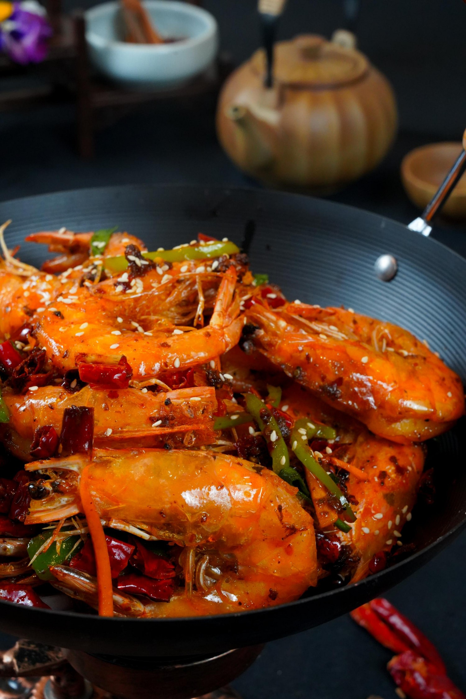 Griddle Cooked Prawns at Imperial treasure, a Chinese restaurant in Palo Alto