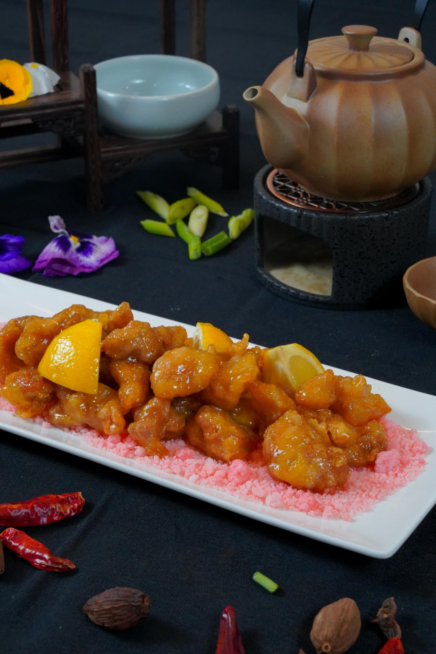 Orange Chicken at Imperial treasure, a Chinese restaurant in Palo Alto
