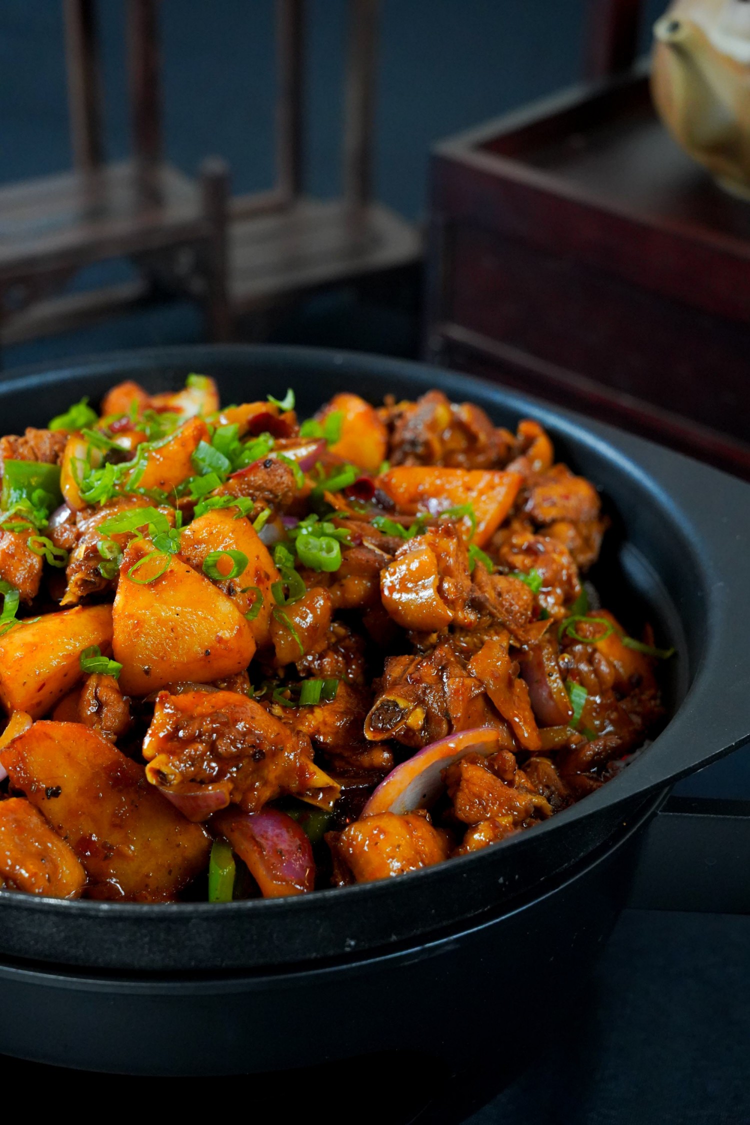 Szechuan Big Plate Chicken w.Potatoes at Imperial treasure, a Chinese restaurant in Palo Alto