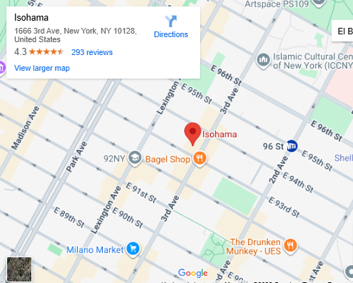 Location, 1666 3rd Ave, New York, NY 10128