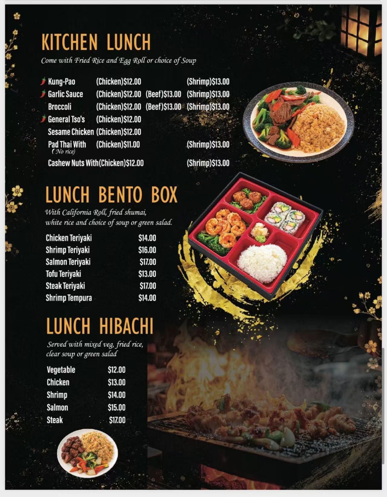 Restaurant menu 10, detailed description provided below