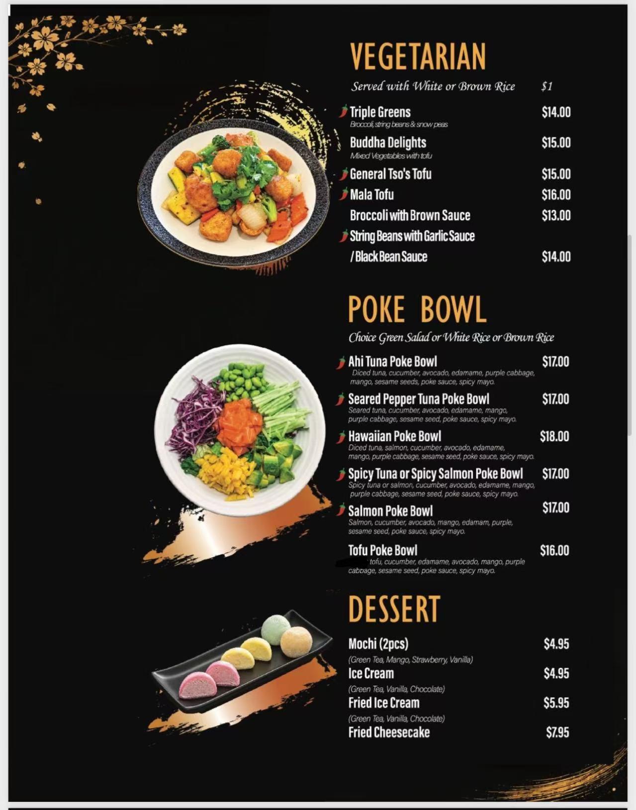 Restaurant menu 5, detailed description provided below