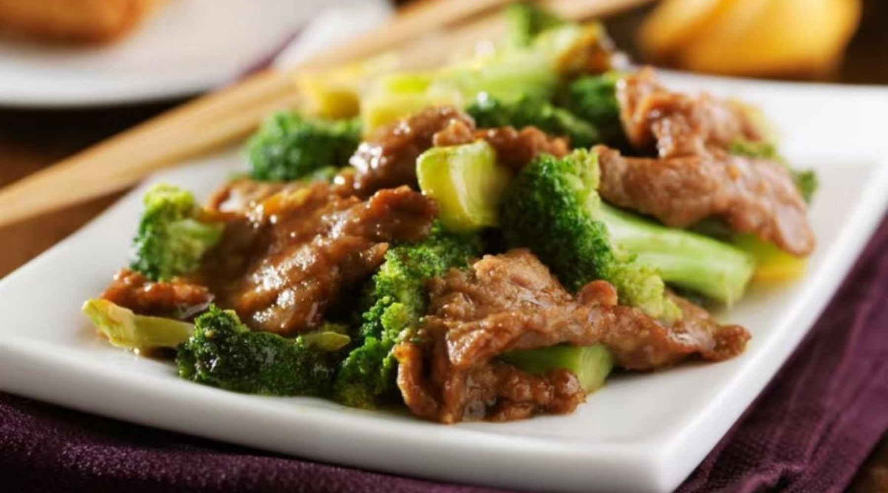 Tender beef with broccoli in sauce at Jade Ly Asian Bistro, a Asian Restaurant in Westminster