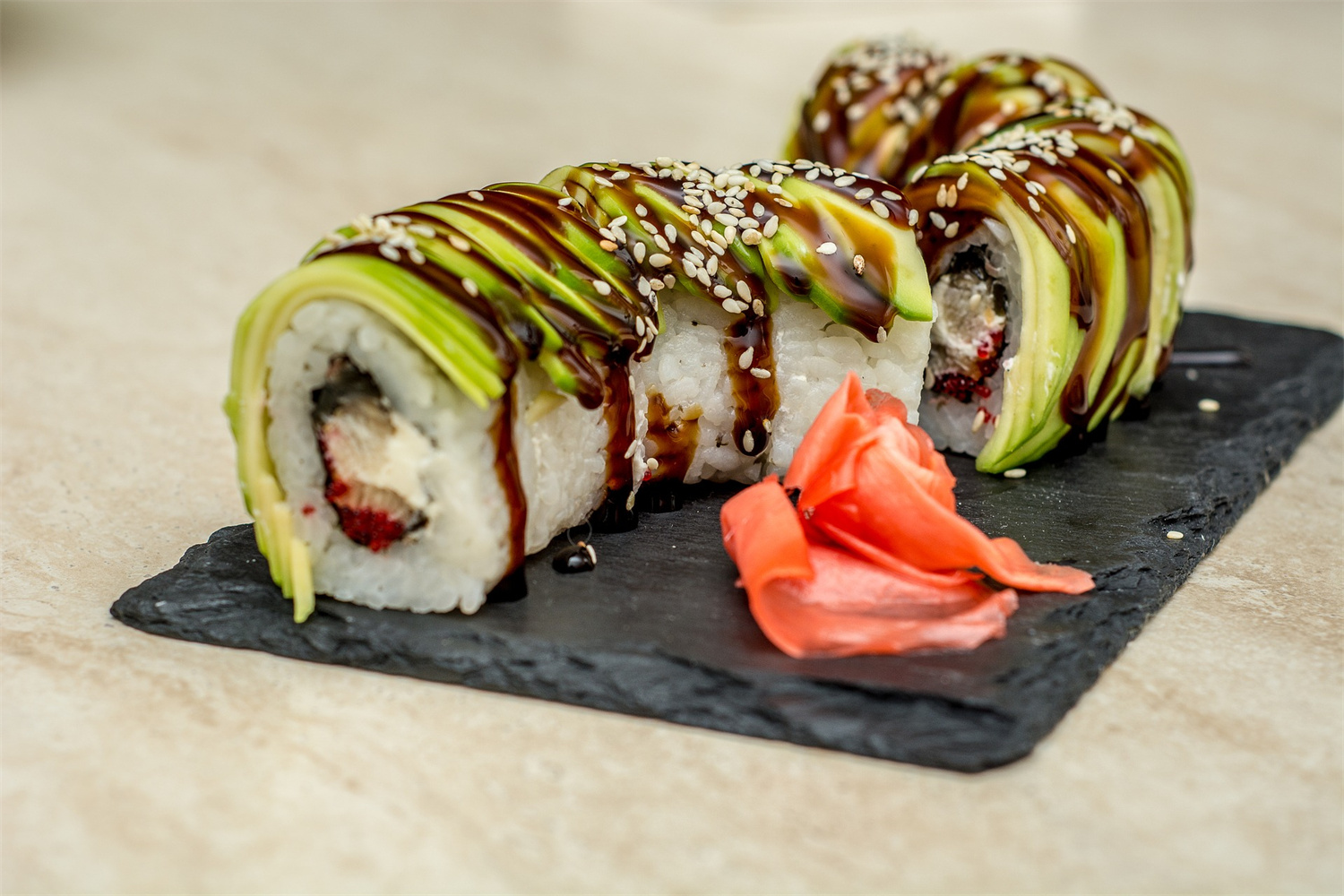 Caterpillar Roll at Sushi Cafe, Japanese Sushi Restaurant in Jacksonville