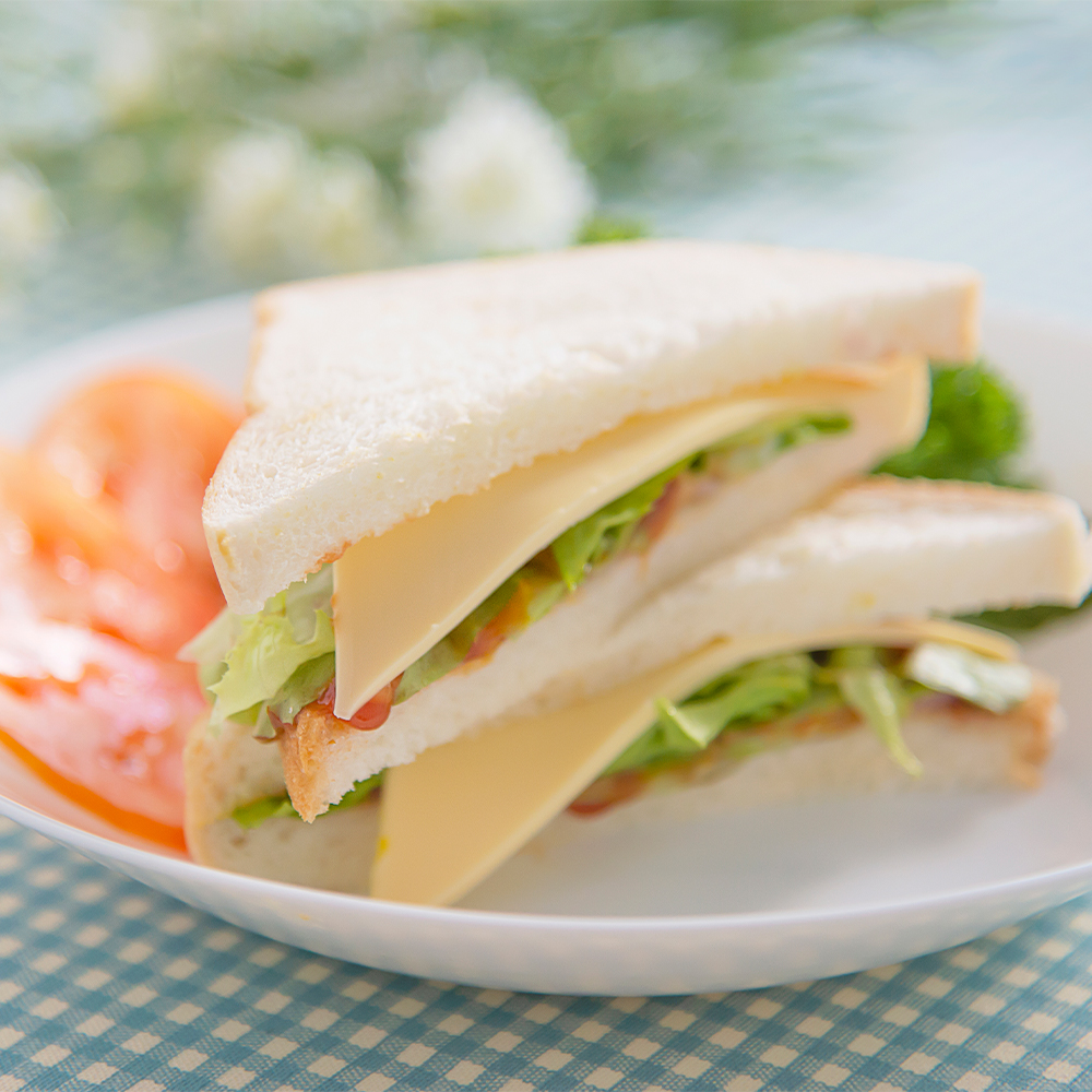 Sandwich at Jessy Café Asian Restaurant in Jersey City, New Jersey