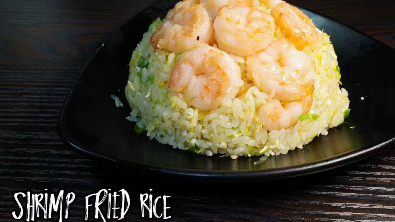 Shrimp fried rice at Jia Yan Dumpling Chinese Restaurant in Glendora