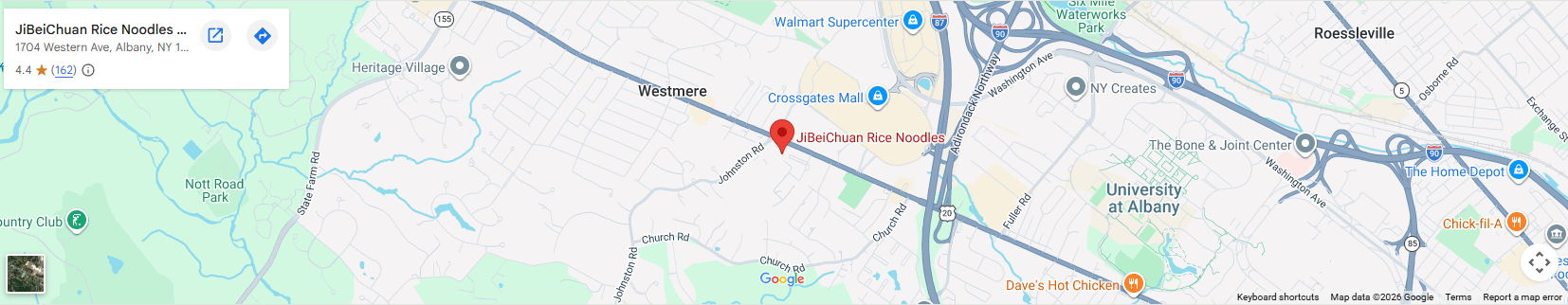 Location 1704 Western Ave, Albany, NY 12203