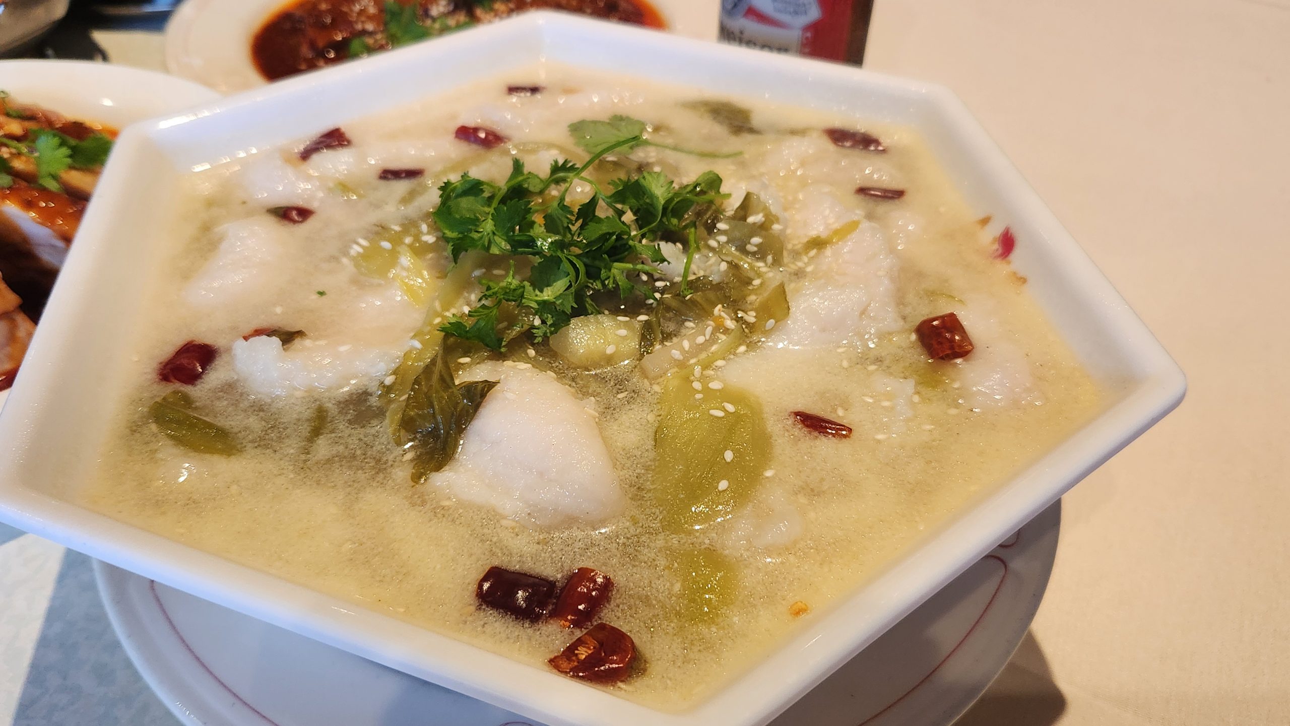 Pickled Greens & White Fish Pot at Jin Ding Restaurant, Chinese Restaurant in Bryn Mawr