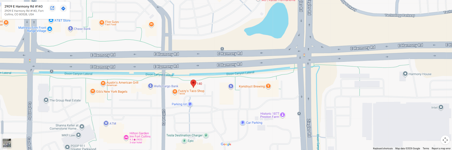 Location, 2909 E Harmony Rd, Fort Collins, CO 80528, USA