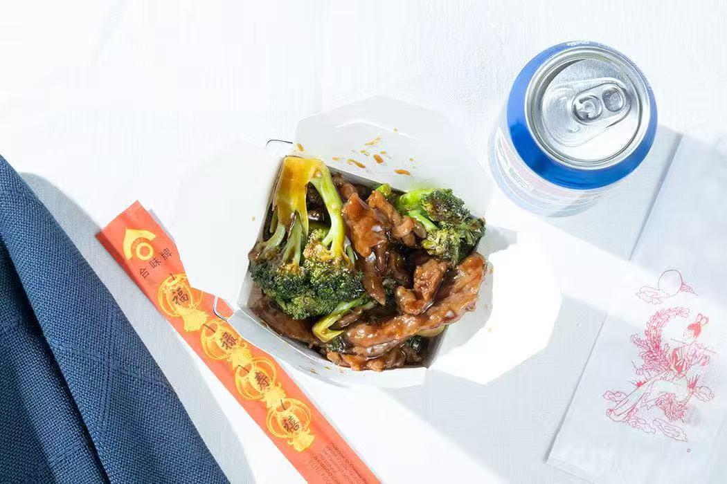 Beef and broccoli stir-fry at Jin Jin Restaurant，a Chinese Restaurant in Spartanburg