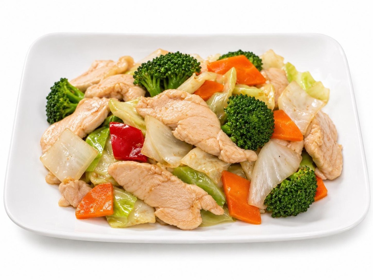 Chicken with Mixed Vegetables at J&J Chinese Restaurant, Chinese Restaurant in Issaquah