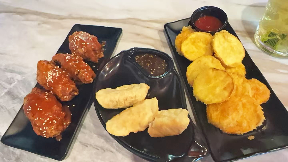 Assorted Korean snacks at Joe's Yummy Bowl，a Asian Restaurant in Flint