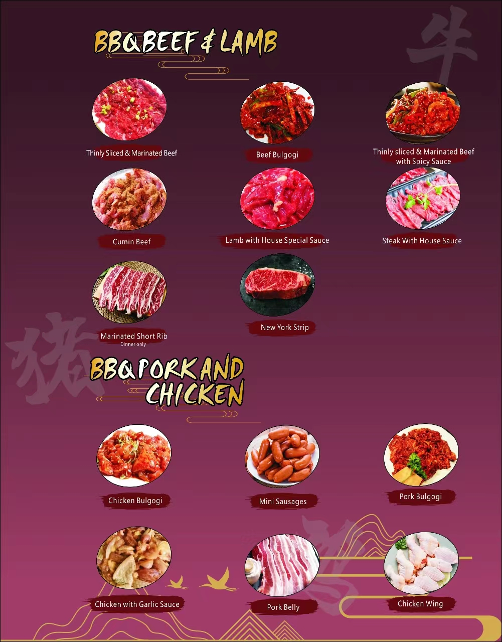 Menu Jpot BBBQ & Hot Pot