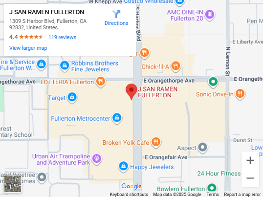 Location, 1309 S Harbor Blvd, Fullerton, CA 92832