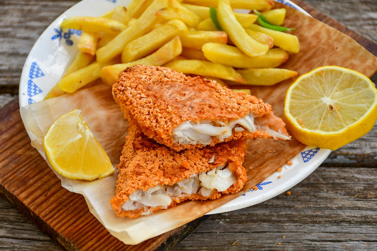 Fish and chips at Jumper Seafood，a Seafood Restaurant in Tampa