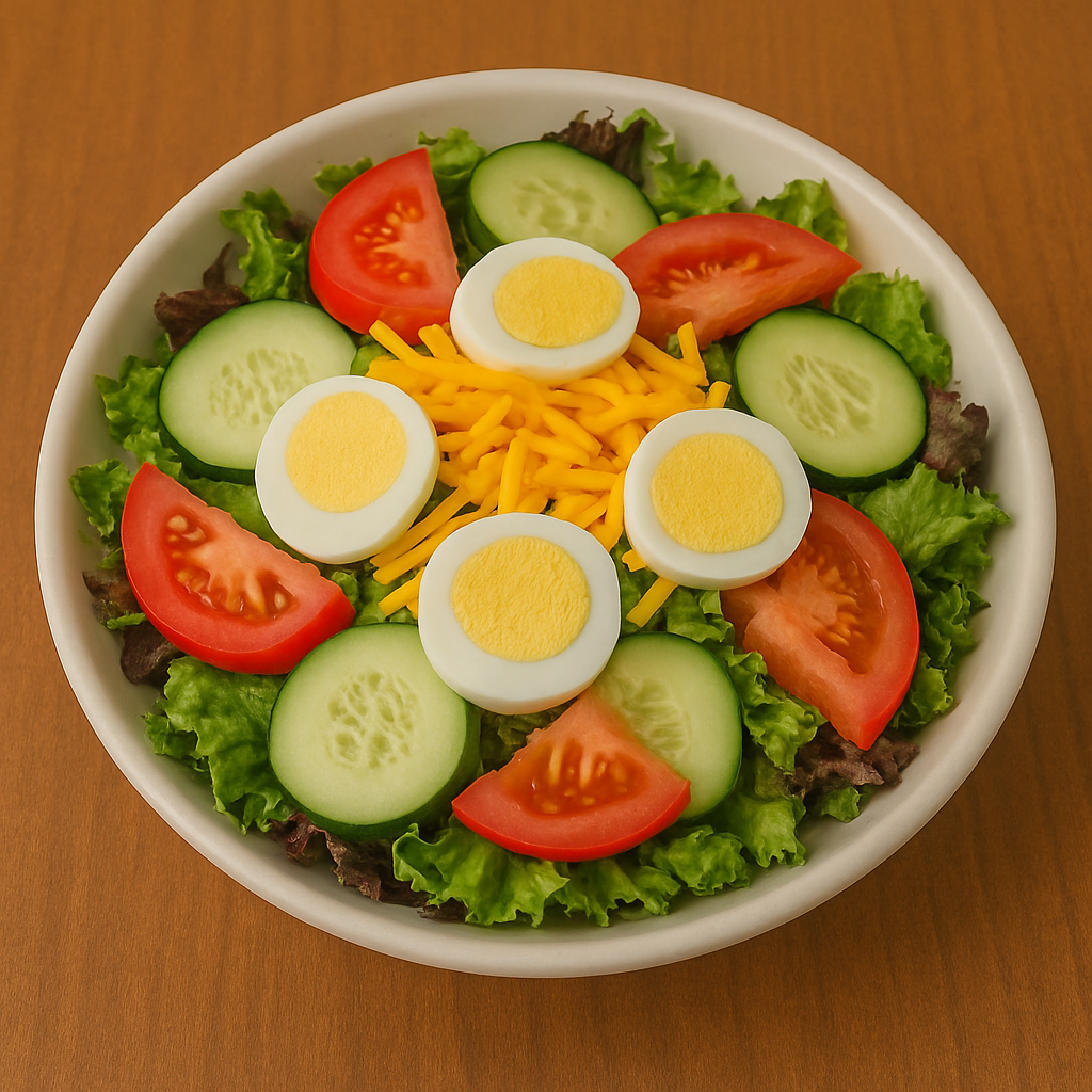 egg and cheese salad at Jumper Seafood，a Seafood Restaurant in Tampa