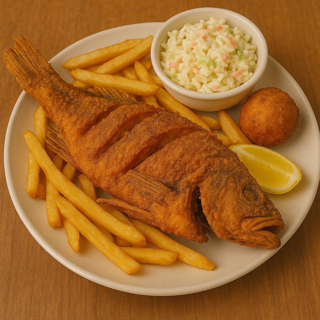 whole grouper at Jumper Seafood，a Seafood Restaurant in Tampa