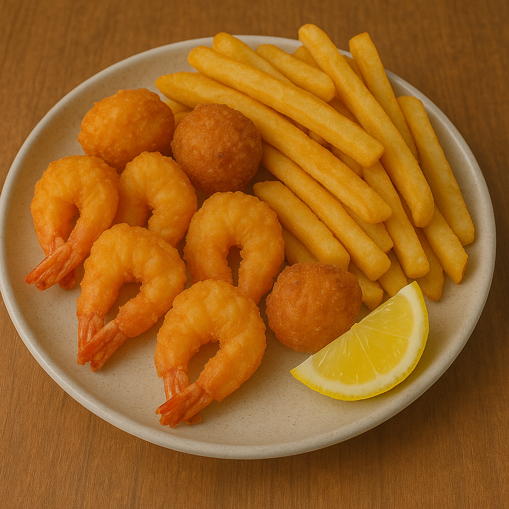 rock salt pepper shrimp at Jumper Seafood，a Seafood Restaurant in Tampa
