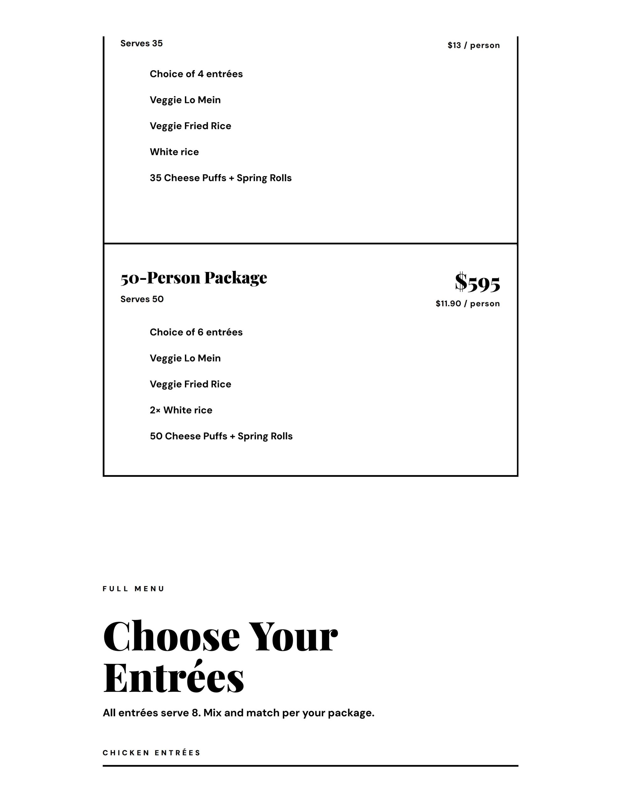 Restaurant menu 3, detailed description provided below