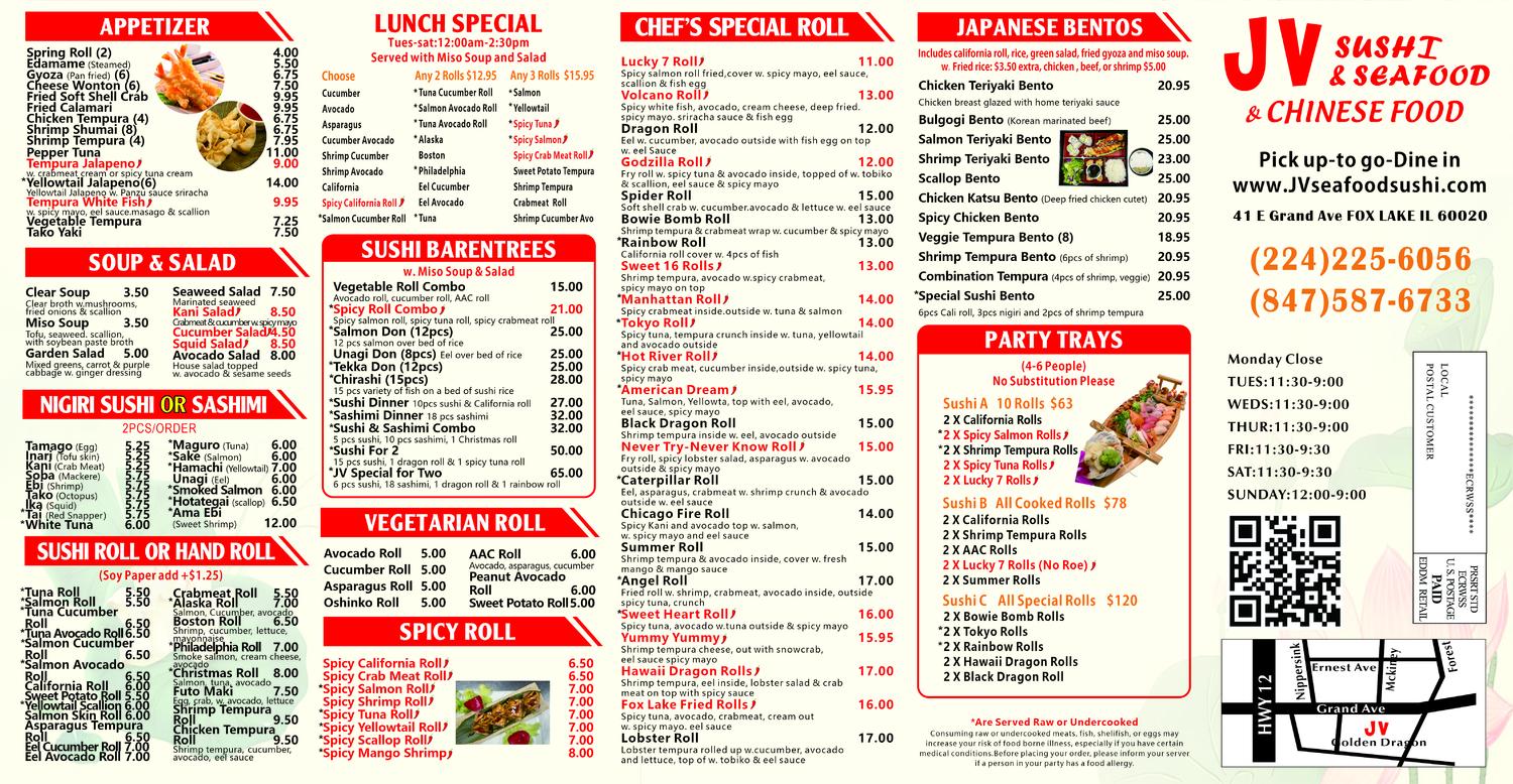 Restaurant menu 2, detailed description provided below