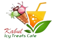 Colorful logo with ice cream and juice at Kabul Icy Treats Cafe شیریخ و ژاله, a Ice Cream Shop in Concord