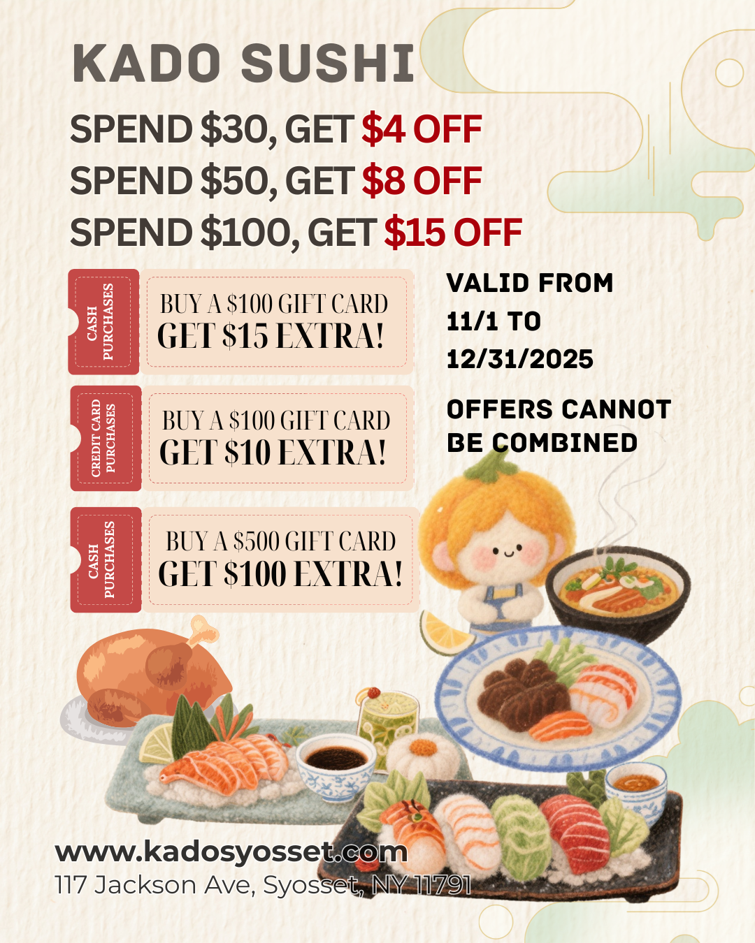 $30+, get $4 off $30+, get $4 off