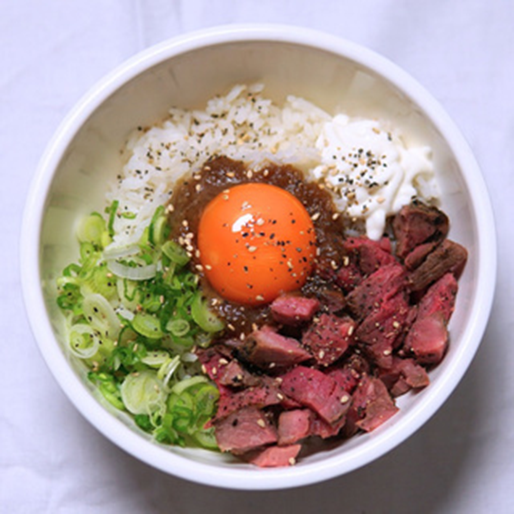 Roast Beef Rice at Kajiken-Fullerton, a Japanese Aburasoba Restaurant in Fullerton