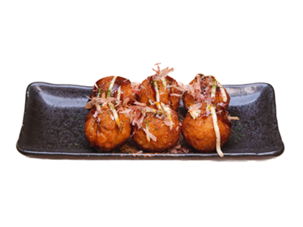 Takoyaki at Kajiken-Fullerton, a Japanese Aburasoba Restaurant in Fullerton