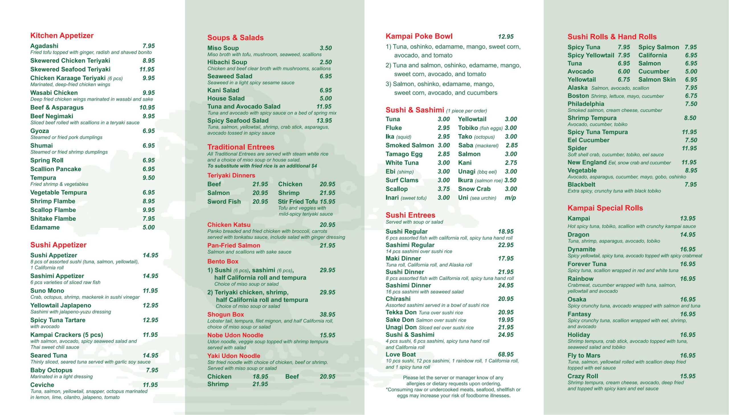 Kampai japanese steak house online order branford ct