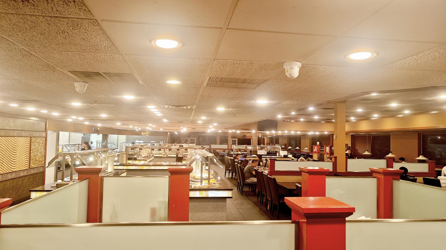 Katana-Buffet-Asian-Buffet-Restaurant-Canton Spacious Buffet Restaurant Interior with Seating Areas