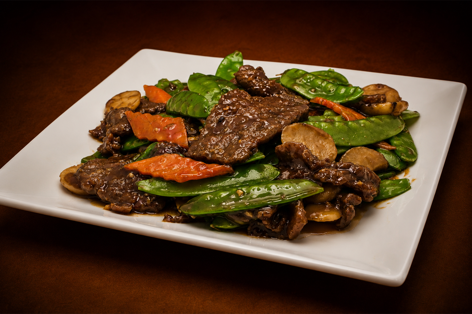 Beef Snow Pea at Kawaii Sushi & Asian Cuisine, Asian Restaurant in Peoria