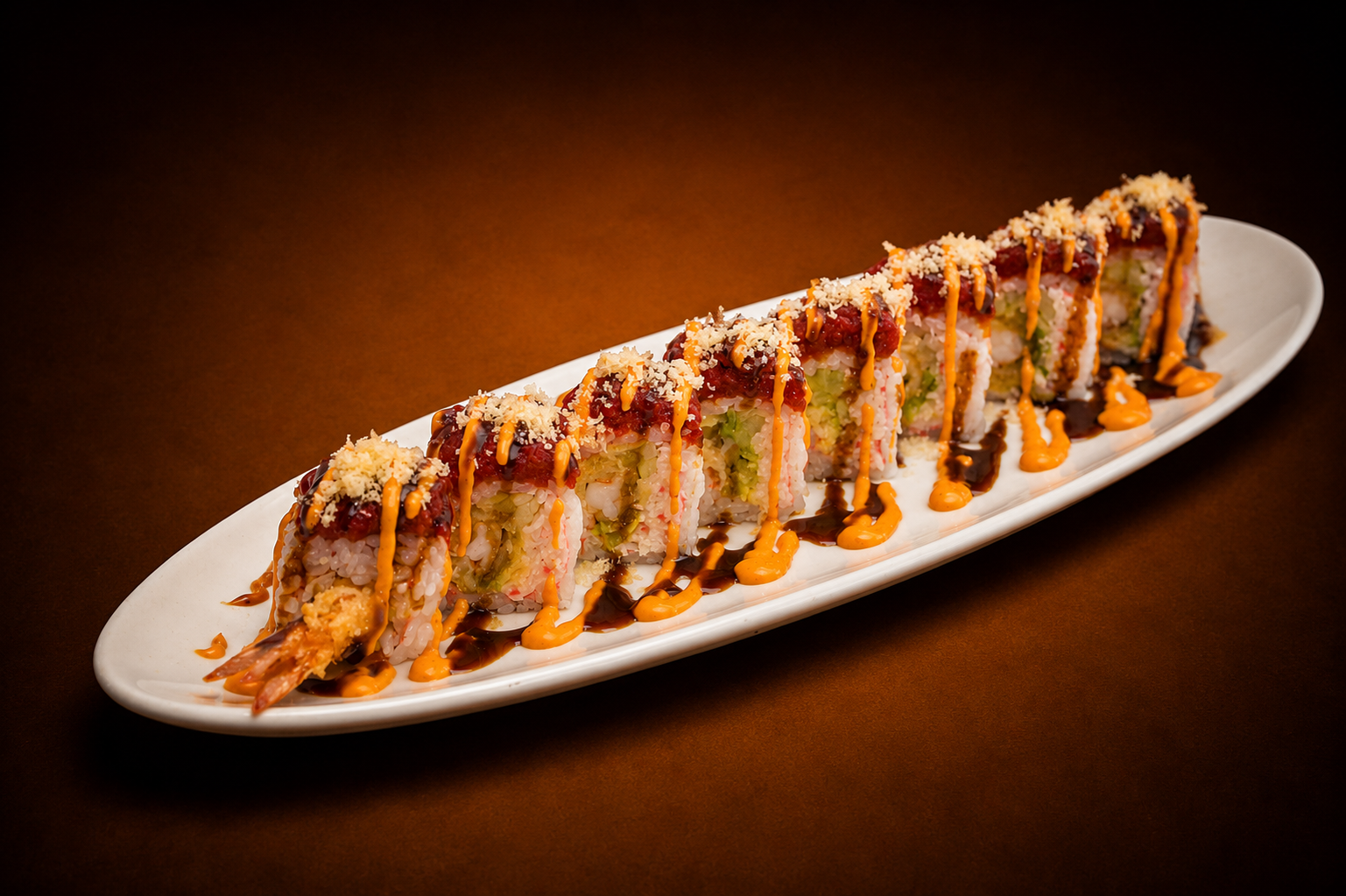 Sunset roll at Kawaii Sushi & Asian Cuisine, Asian Restaurant in Peoria