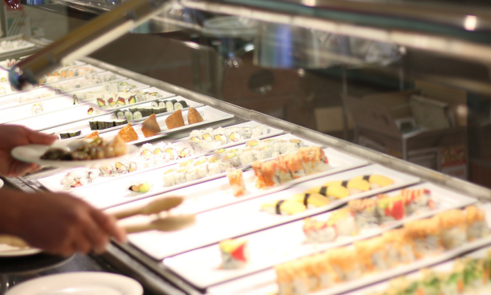 Variety of sushi rolls & nigiri at Kingdom Buffet, a Buffet Restaurant in Newington